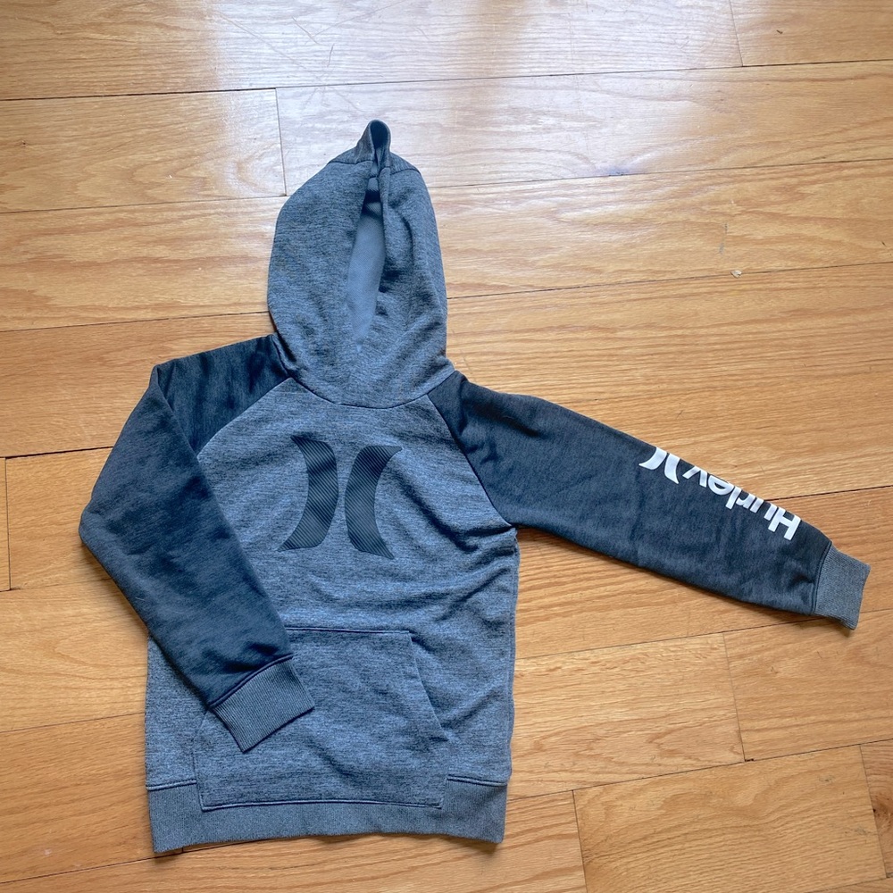 Dark and medium gray Hurley Hoodie - Boys Size 6